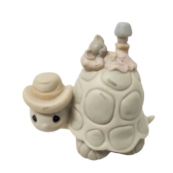 Precious Moments Other - VTG Precious Moments Turtle & Sleeping Mouse Figurine God Bless Our  Home